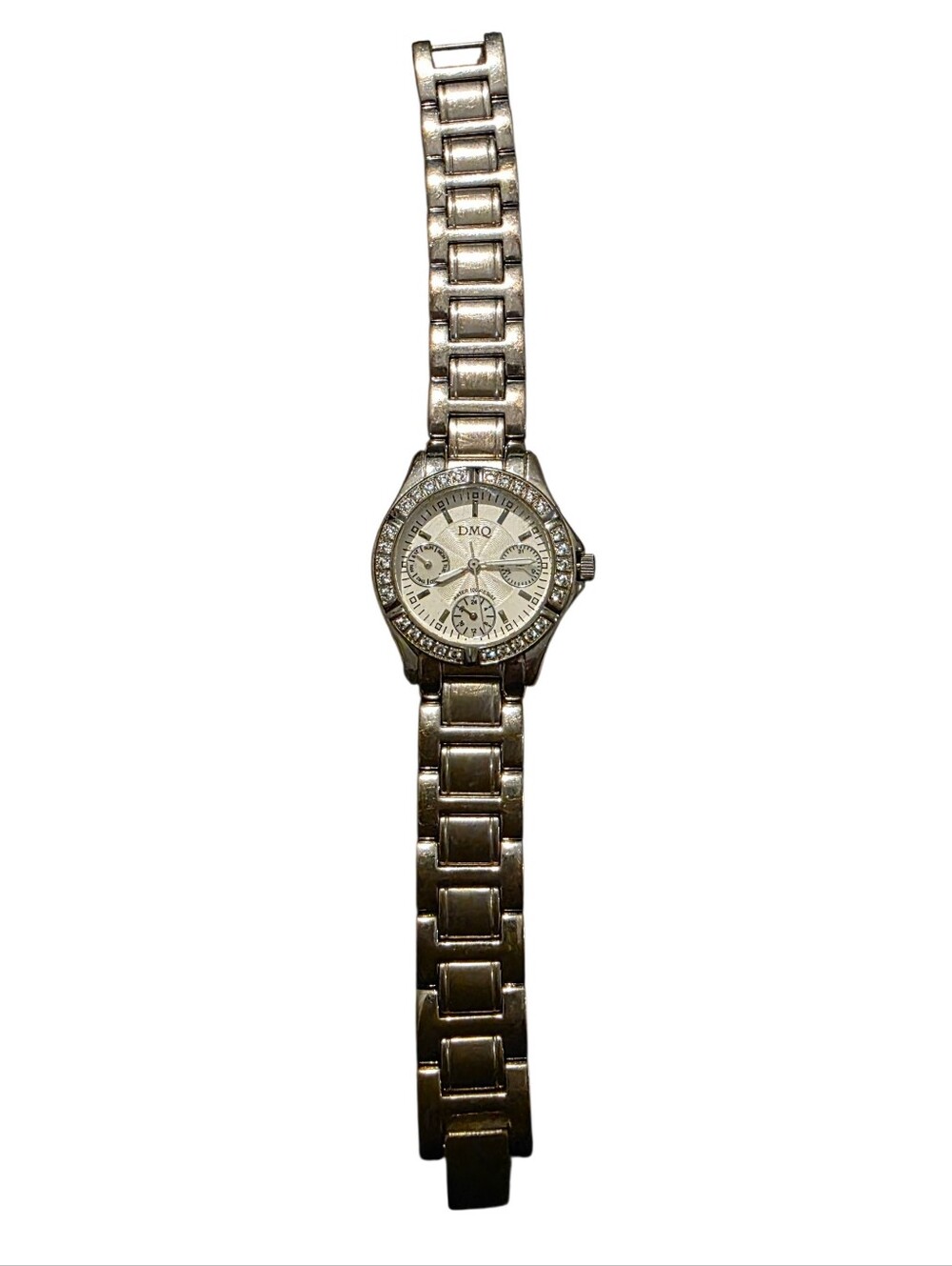 DMQ Silver Crystal Accent Women's Watch